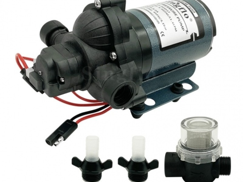 Bomba presurizadora 4 cámaras agua 24V 2,9gph