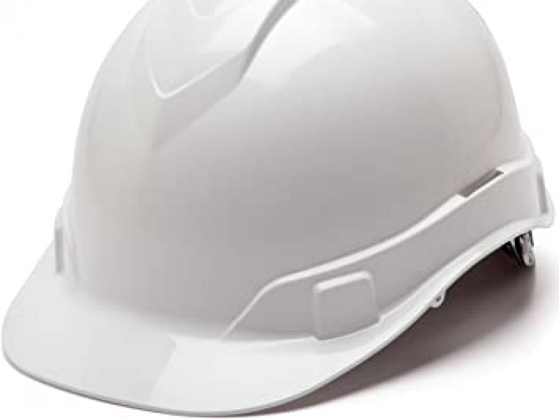 Casco blanco con Viscera delantera aireado , mat : ABS