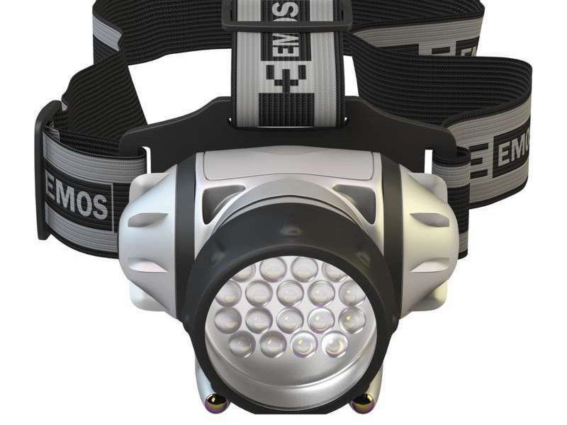 Linterna de cabeza led con pilas, recargable, focos graduables, led emerencia