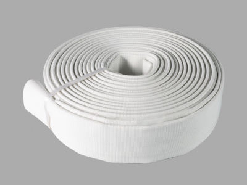 Manguera Tela Blanca (2") 25mts con terminales de acople